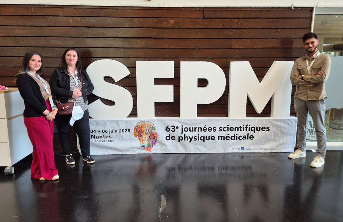 Une petite délégation du Centre de Radiothérapie Guillaume Le Conquérant, Le Havre est au congrès de la SFPM Société Française de Physique Médicale dans la Ville de Nantes officiel depuis quelques jours.