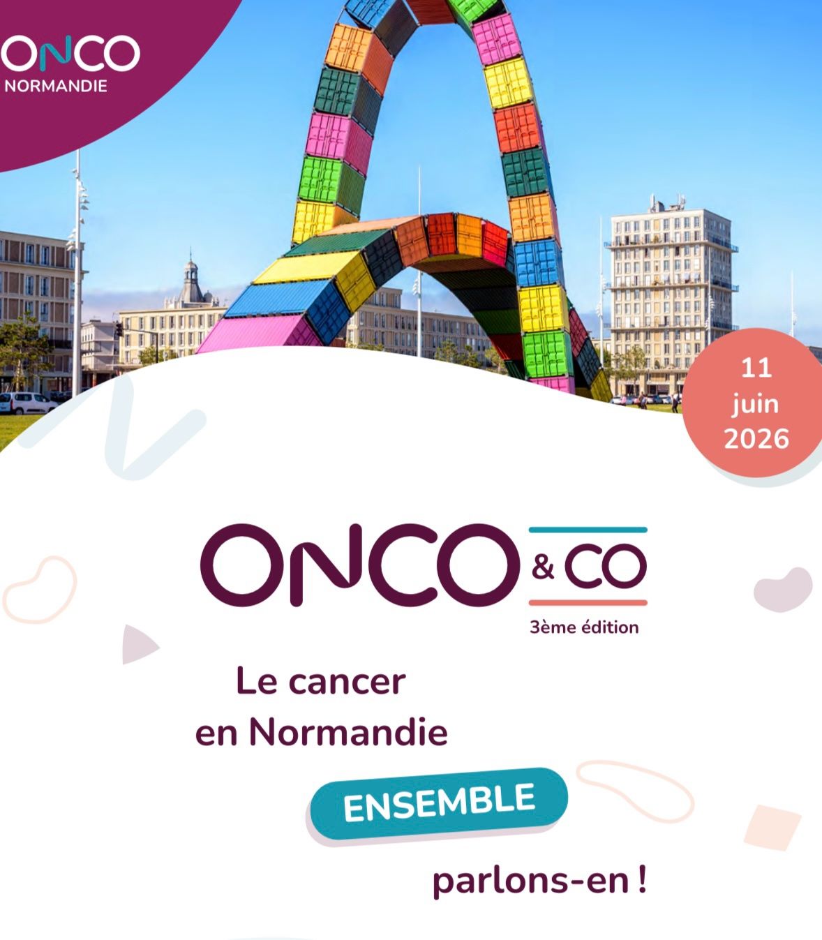 Les Dr Romain Mallet et le Dr Paul LESUEUR étaient ravis de participer ce jour à cette nouvelle édition de la journée Onco&co qui se déroulait dans la Ville du Havre au centre Havrais de commerce international.